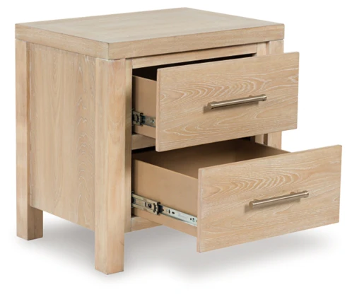 Yalinton Mesita de noche con dos cajones - Image 4