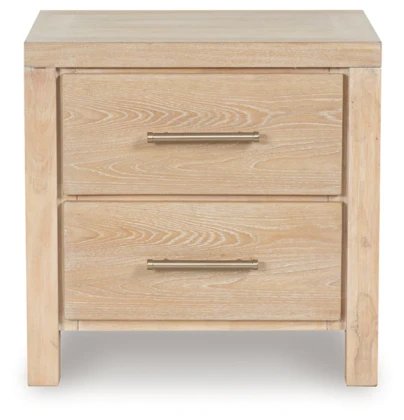 Yalinton Mesita de noche con dos cajones - Image 5