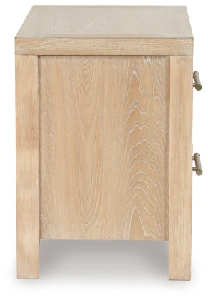 Yalinton Mesita de noche con dos cajones - Image 6