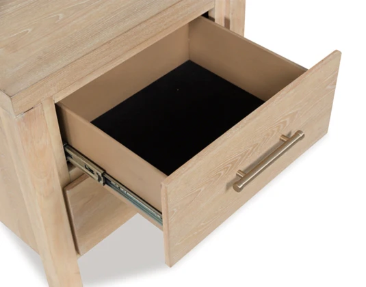 Yalinton Mesita de noche con dos cajones - Image 7